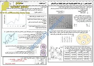 مذكرة أسئلة اختبارات امتحانية قصيرة شاملة (علوم وبيئة) الثاني عشر