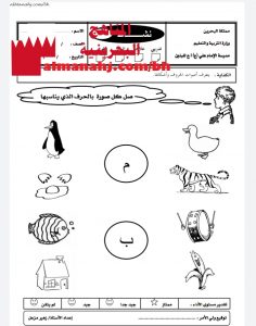 نشاط اثرائي 3 (لغة عربية) الأول