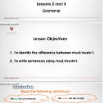 قواعد الدرس الثاني والدرس الثالث من الوحدة السابعة