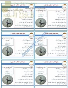أوراق عمل وأنشطة تدريبية في التشبيه المقلوب نموذج ثان (لغة عربية) الحادي عشر