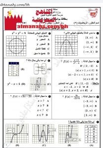 مراجعة النهائي في مقرر ريض 363 (رياضيات) الثالث الثانوي