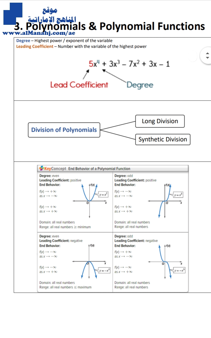 أوراق عمل باللغة الانكليزية عددها 8~ملف خامس, منهج انجليزي (رياضيات) العاشر المتقدم