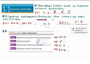 شرح وحل الوحدة الأولى, منهج انجليزي (رياضيات) الحادي عشر العام