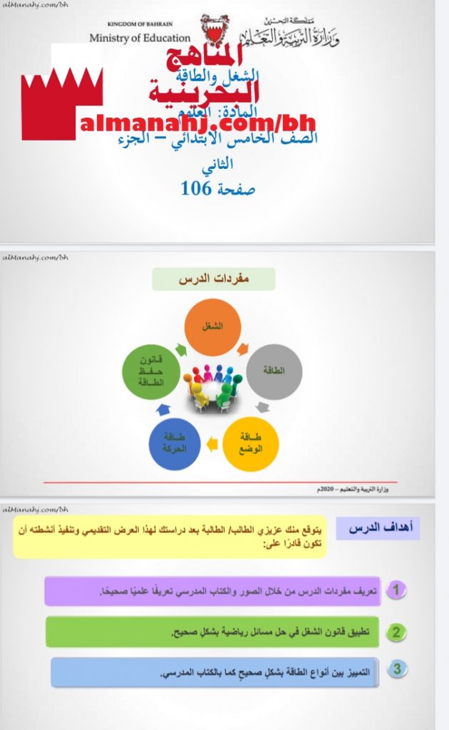 درس الشغل والطاقة 1