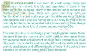 برزنتيشن في وصف سوق محلي (لغة انجليزية) ملفات مدرسية