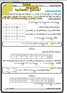 كراسة تدريبات وتمارين شاملة في الوحدة الأولى (رياضيات بحتة) الثاني عشر