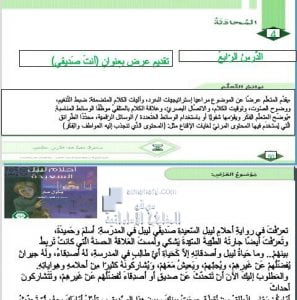 حل درس المحادثة (أنت صديقي), (لغة عربية) السادس