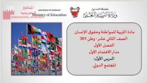 عرض بوربوينت لدرس المجتمع الدولي