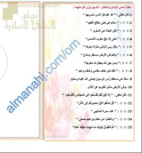 أوراق عمل وأنشطة تدريبية لدرس اسمي الزمان والمكان (لغة عربية) الحادي عشر