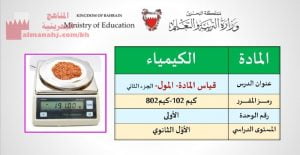 شرح درس المادة المول الجزء الثاني