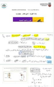 ملخص وحل الوزن والقوة المعيقة, (فيزياء) التاسع العام