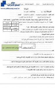 أوراق عمل الشحنة والقوة الكهربائية ,ملف 2, (فيزياء) الثاني عشر المتقدم