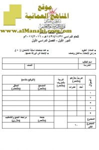 امتحان وإجابة الأسئلة الرسمية للفصل الدراسي الأول الدور الأول (أحياء) العاشر