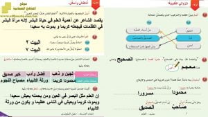 ملخص شرح درس العلم (لغة عربية) الخامس