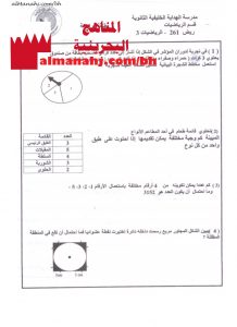 بطاقة مراجعة 1 في مقرر 261