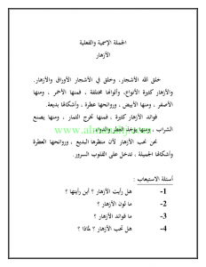 قواعد وتدريبات الجملة الاسمية والجملة الفعلية (لغة عربية) الخامس