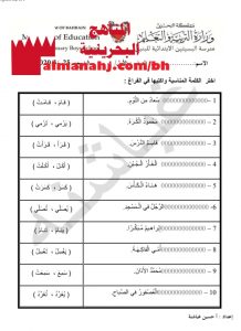 أوراق عمل للتذكير والتأنيث