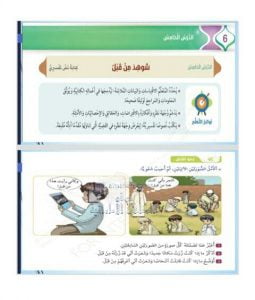 حل درس (شوهد من قبل), (لغة عربية) السابع