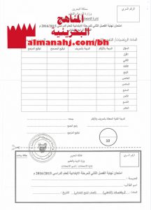 نموذج امتحان (رياضيات) الرابع