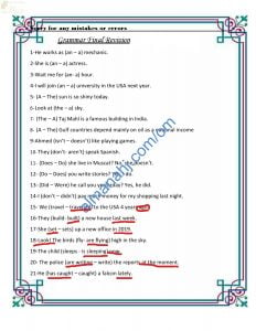 ملخص ومراجعة نهائية للاختبار النهائي (لغة انجليزية) الثاني عشر