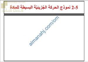 ملخص شرح درس نموذج الحركة الجزيئية البسيطة للمادة مع أمثلة امتحانية (فيزياء) التاسع