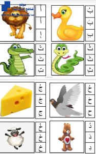 تمييز أصوات الحروف, (لغة عربية) KG1