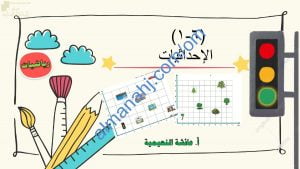 ملخص شرح مختصر ومفصل لدرس الإحداثيات مع أمثلة تدريبية (رياضيات) الخامس