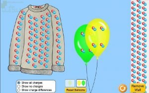 تجربة تفاعلية فيزيائية لشرح الكهرباء الساكنة يحتوي الرابط ال م (فيزياء) العاشر