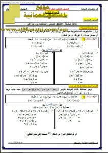مذكرة مسائل امتحانية في وحدة التفاضل وتطبيقاته (رياضيات بحتة) الثاني عشر