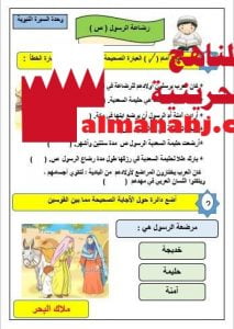 درس رضاعة الرسول (ص)