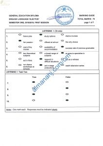 تجميع نماذج الإجابة للامتحانات الرسمية (مهارات) للأعوام (~) (لغة انجليزية) الثاني عشر