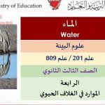عرض بوربوينت وشرح لدرس الماء مقرر علم 202 علم 809 عرض بوربوينت وش