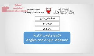 عرض بوربوينت لدرس الزوايا وقياس الزوايا ريض 262