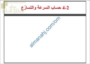 ملخص شرح درس حساب السرعة والتسارع مع أمثلة امتحانية (فيزياء) التاسع