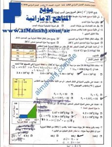مراجعة وأسئلة امتحانية في الحرارة, (فيزياء) الحادي عشر المتقدم