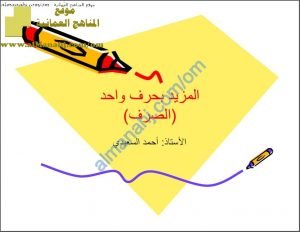 ملخص عن الفعل المزيد بحرف (لغة عربية) الثاني عشر
