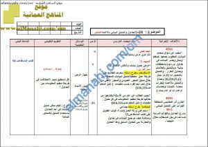 دفتر تحضير الكتروني (رياضيات) الرابع