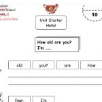 ورقة عمل وأنشطة 4 (لغة انجليزية) الثاني