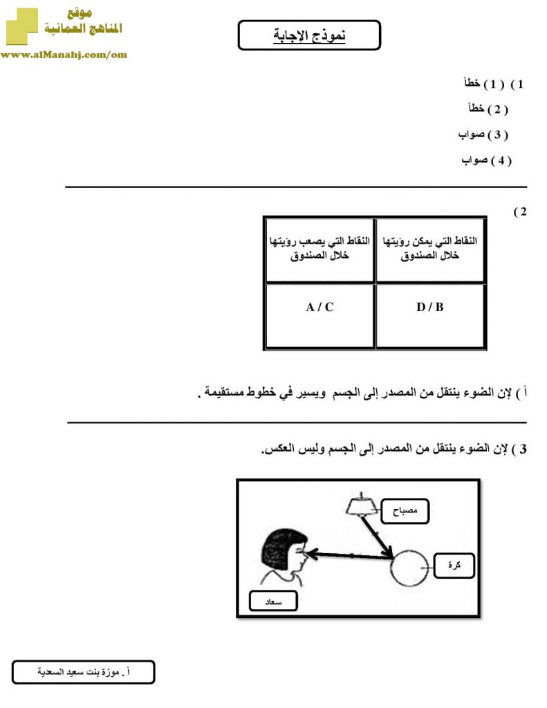أسئلة وتدريبات على الوحدة الرابعة علوم السلاسل (علوم) الخامس