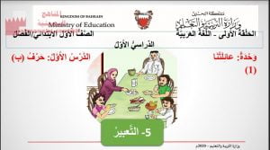 عرض بوربوينت للتعبير لدرس لحرف الباء