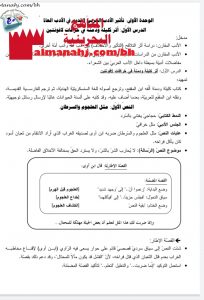 الملزمة الكاملة في تحليل نصوص مقرر عرب 311