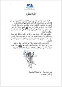 ورقة عمل درس الذرة الصفراء مع الحل, (لغة عربية) الثالث