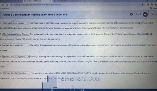 أسئلة اختبار نهاية الفصل الدراسي الثالث, (لغة انجليزية) الثامن