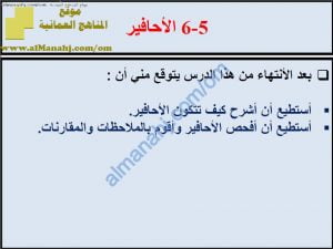 ملخص شرح درس الأحافير مع حل الأنشطة (علوم) السابع