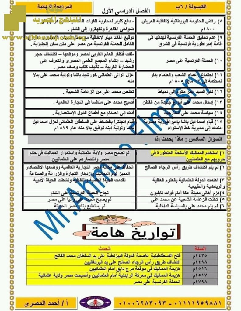 مراجعة نهائية سؤال وجواب