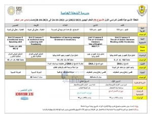 الخطة الأسبوعية لطلاب الصف الحادي عشر المتقدم من 24 10 إلى28 10 درسة الشعلة الخاصة, (المدارس) الحادي عشر المتقدم