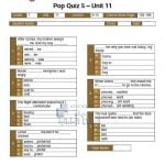 بوب كويز الوحدة الحادية عشرة (POP QUIZ UNIT: 11) يتبعه الحل, (لغة انجليزية) السابع