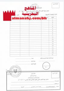 نموذج أسئلة امتحان (رياضيات) السادس