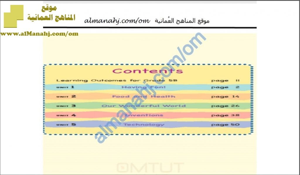 كراسة حل أنشطة كتاب CLASS BOOK (لغة انجليزية) الخامس