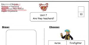 نشاط لغة إنجليزية الوحدة السابعة (لغة انجليزية) الأول